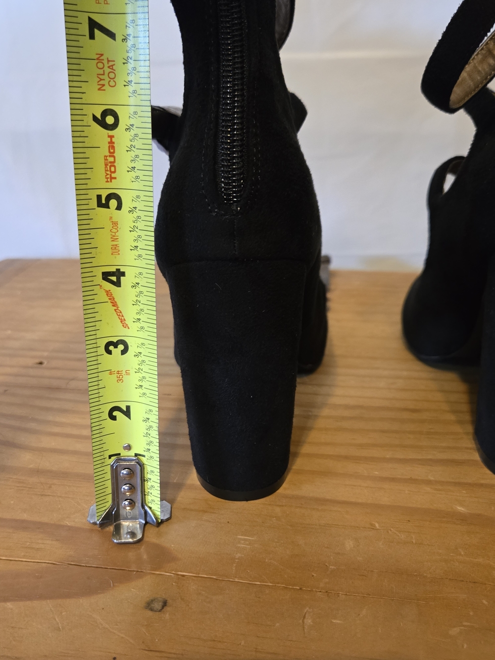 NWT- Yoki Veruca Black 3 Strap Heels - Picture 7 of 8